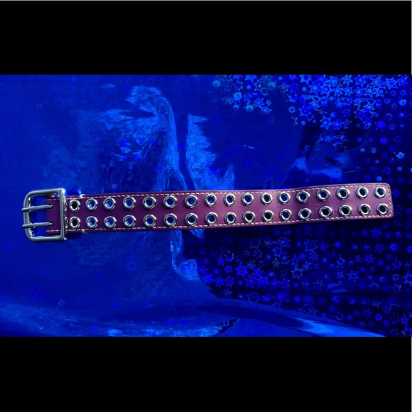 Coach Purple Grommet Leather Bracelet - Picture 5 of 10